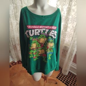 Nickelodeon Reversible Ninja Turtle Sweatshirt XL